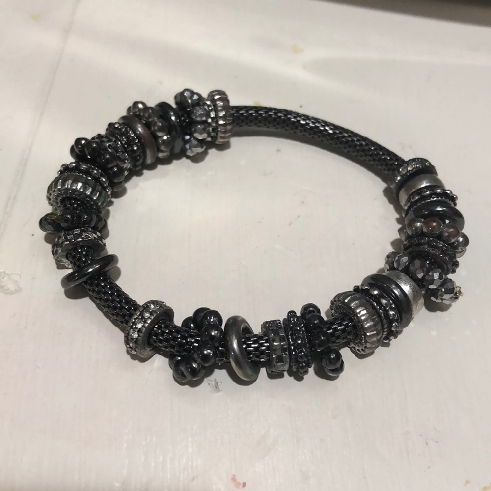 Silver metallic bracelet